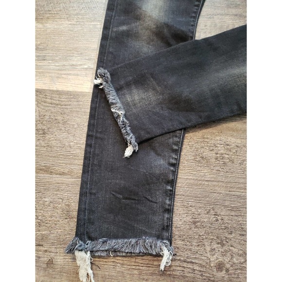 R13 Boy Skinny Jeans in Albany Black Denim Sz 25 R13W0086-230 Mid-Rise (E - Picture 7 of 10